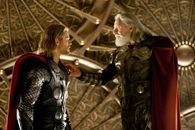 Thor Motion Picture Official Photo - Chris Hemsworth as Thor & Anthony Hopkins as Odin