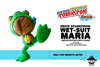 New York Comic-Con 2010 Exclusive Wet-Suit Maria Green Colorway 6 Inch Resin Figure by Erick Scarecrow