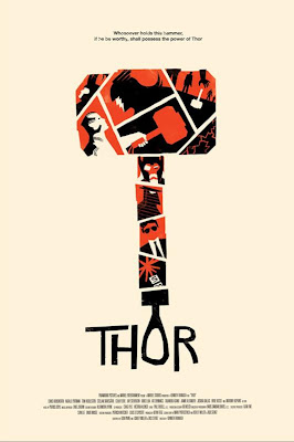 Thor Movie Screen Print by Olly Moss