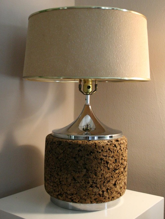 Rhan Vintage. Mid Century Modern Blog. Vintage Cork Lamps