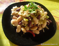 Salata de fasole boabe cu sos surpriza