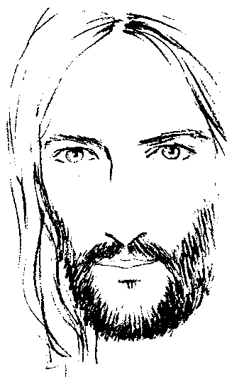 clipart of jesus face - photo #15
