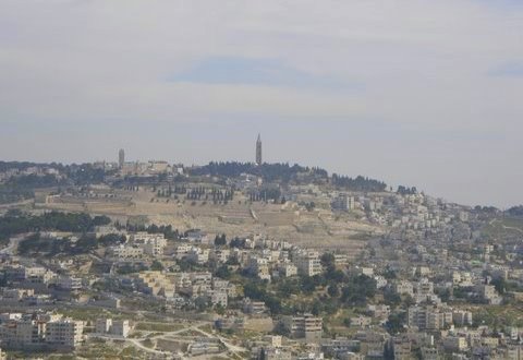 Jerusalem - View of the Mount of Olives -  from Armon Hanatziv