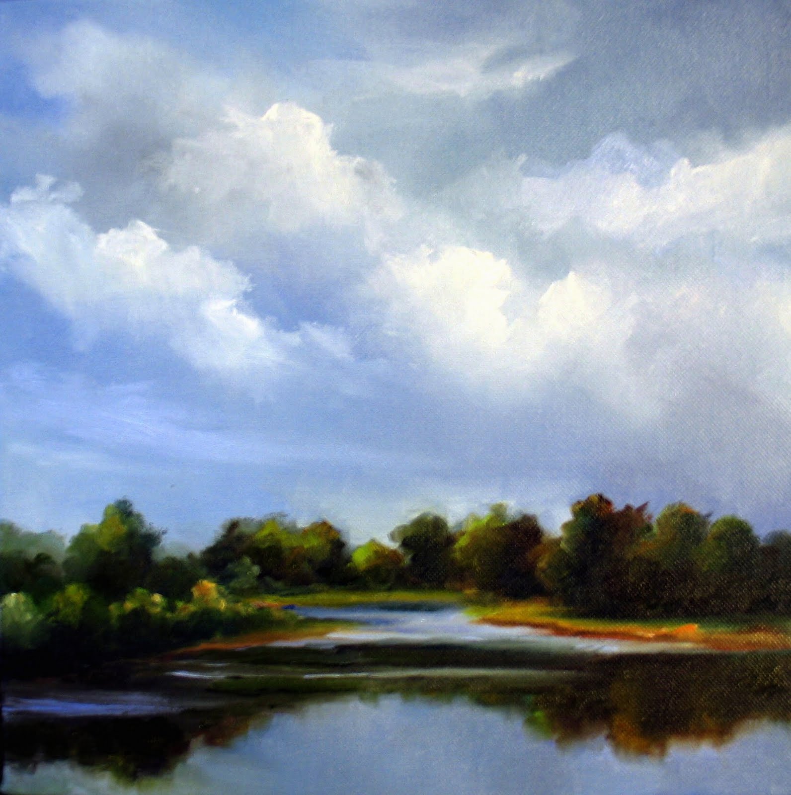 Nel's Everyday Painting Sky and Water SOLD
