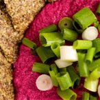 Beet Soup w/ Flax Crackers