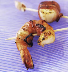 Bacon Wrapped Barbeque Shrimp