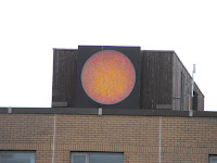 The Sun on top of Broxburn Academy