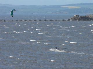 Kite-surfer at Silverknowes Bay