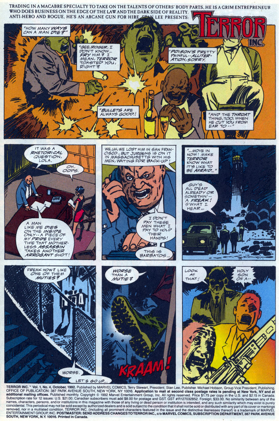 Read online Terror Inc. (1992) comic -  Issue #4 - 2