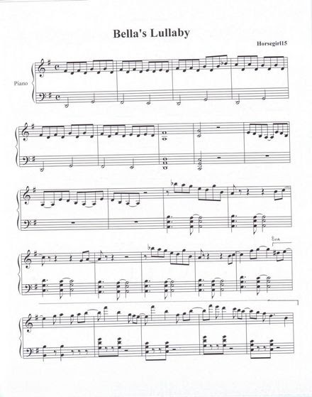 Twilight-Mamans: partitions Bella's Lullaby Twilight-Mamans: partitions Bella's Lullaby