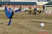 Isaac playing soccer