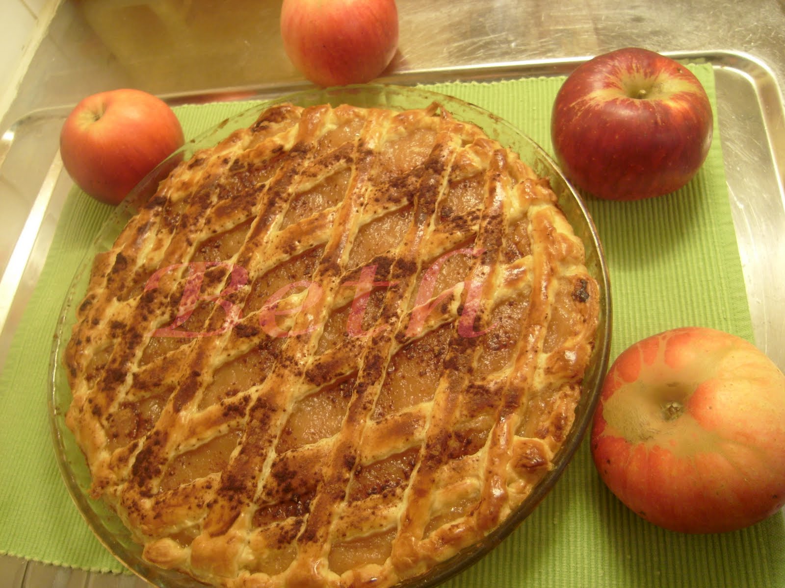 . Tarte à la Compote de Pommes Fait Maison / Tarte de Compota de Maçã