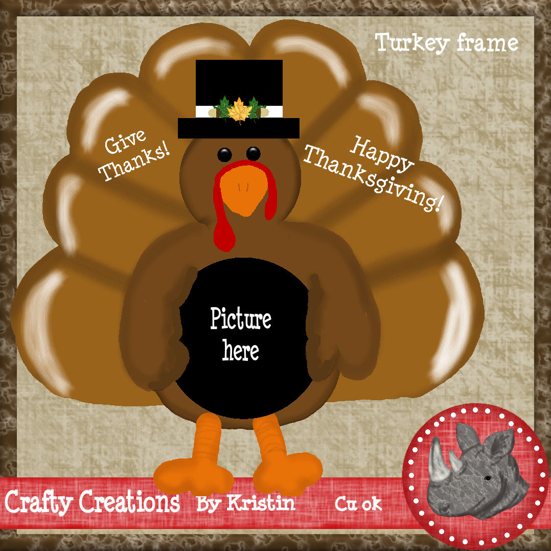 craftycreations Turkey frame freebie