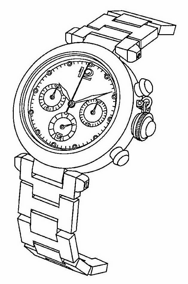Как рисовать часы наручные