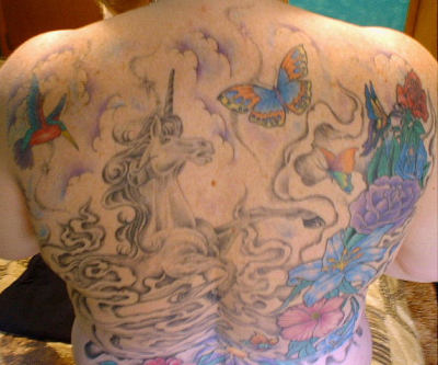 full back tattoo designs for women