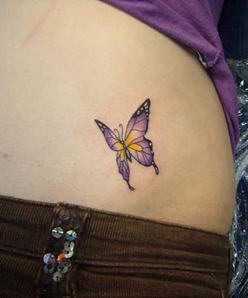 small butterfly tattoos. with a small butterfly art