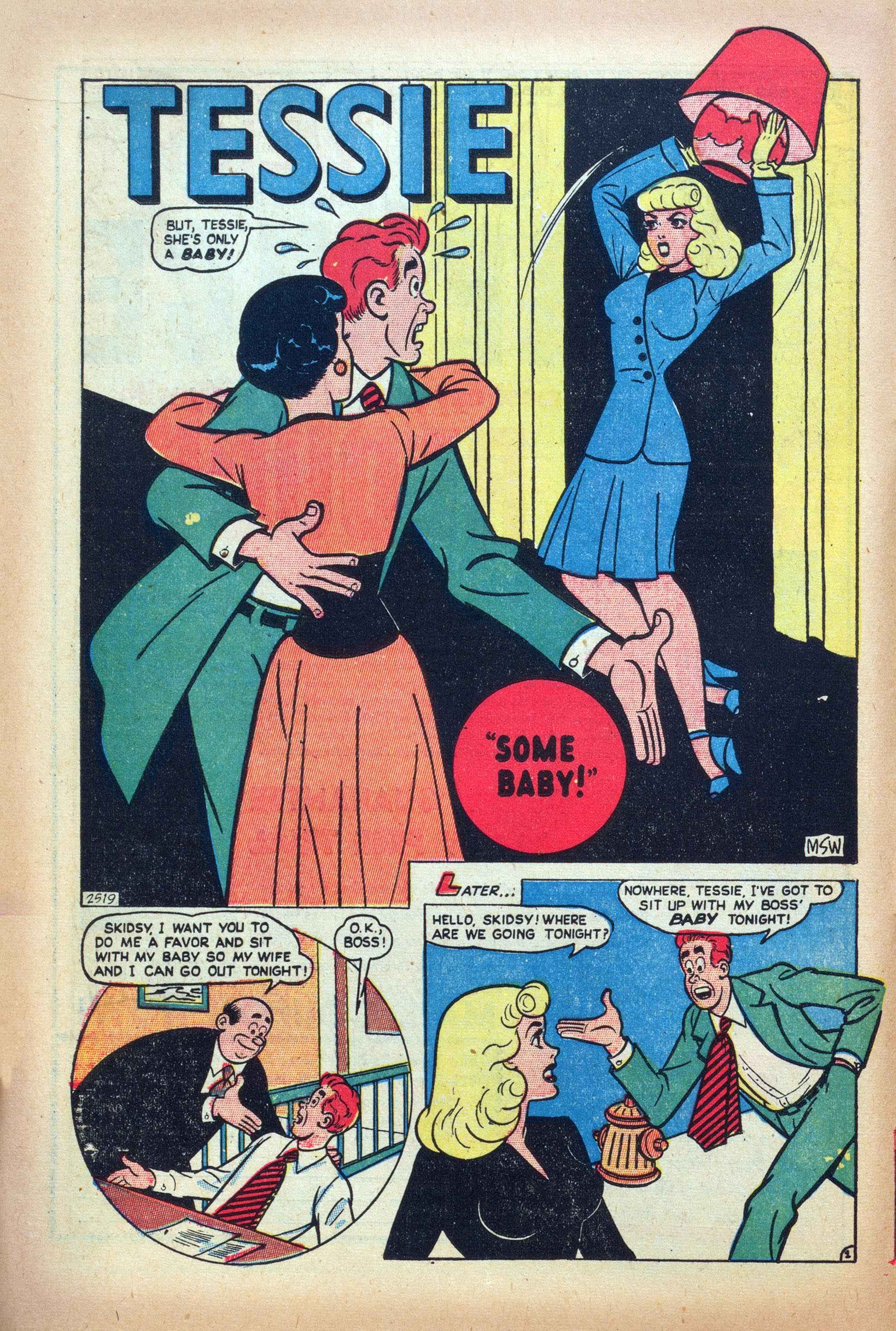 Read online Tessie the Typist comic -  Issue #16 - 16