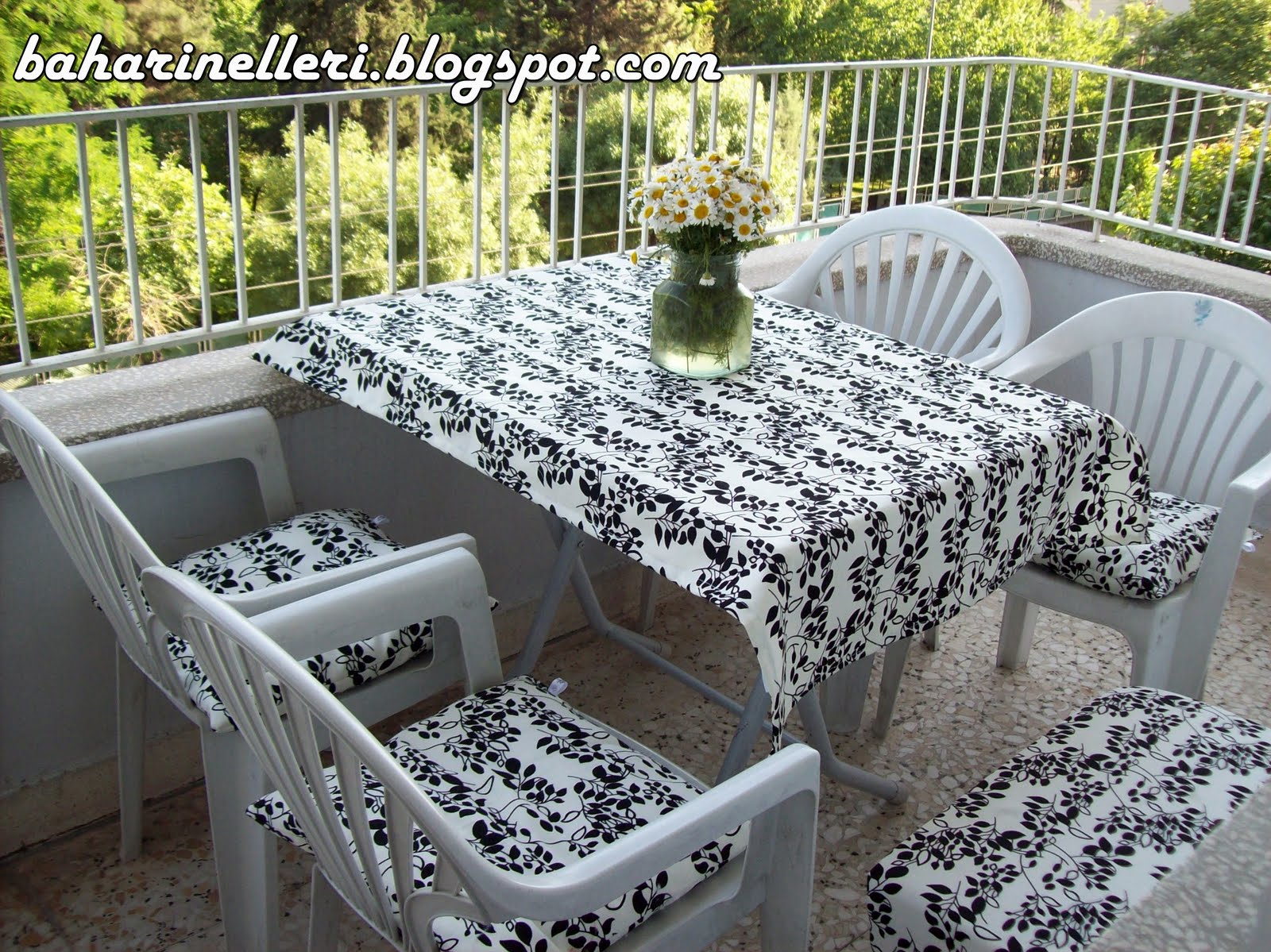 Bahar�ın Elleri (Bir Evde Dikiş Bloğu) Balkonum Yaza Hazır