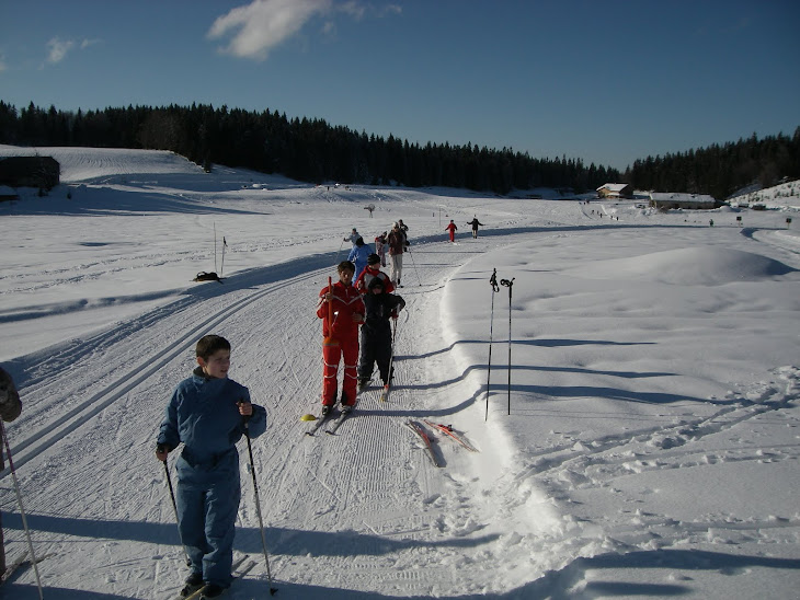 Stage Ski de fond ..de Froncine le haut à Chaux Neuve.terre de champion du monde! Jura Fevrier 2010