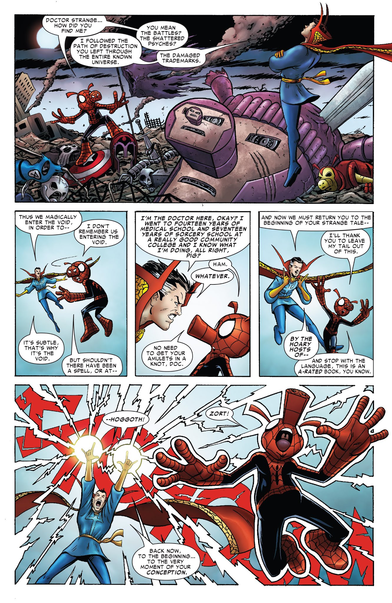 Read online Ultimate Civil War: Spider-Ham comic -  Issue # Full - 21