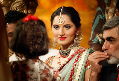 mirza sania wedding marriage wallpapers reception wallpaper tennis recently player indian during latest her hot pakistan
