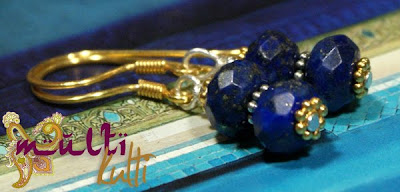 lapis lazuli kolczyki etniczne
