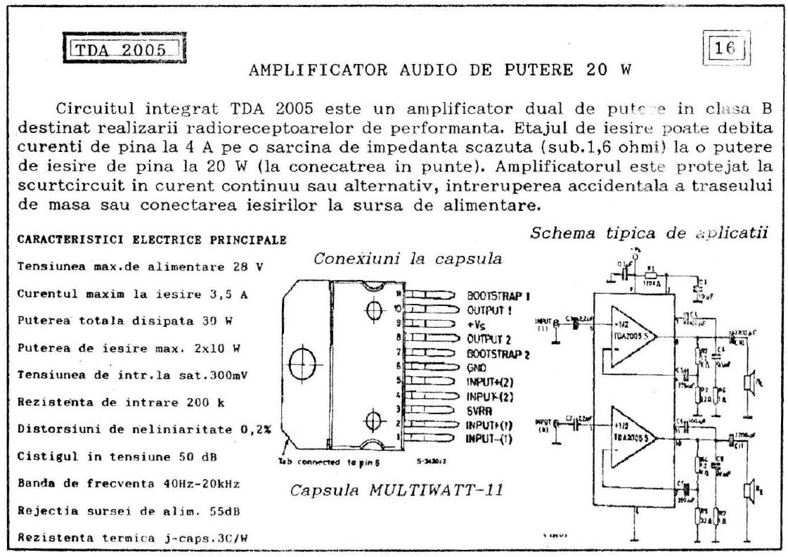 Схема 2004. Tda7497 усилитель. Микросхема tda2005 характеристики. Tda2004r Размеры корпуса. Tda2005 схема усилителя.