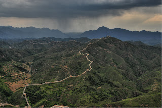 the great wall of china from above