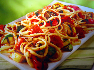 Morsels of Life - Pasta Primavera - Just toss some vegetables and pasta together for this tasty pasta primavera.