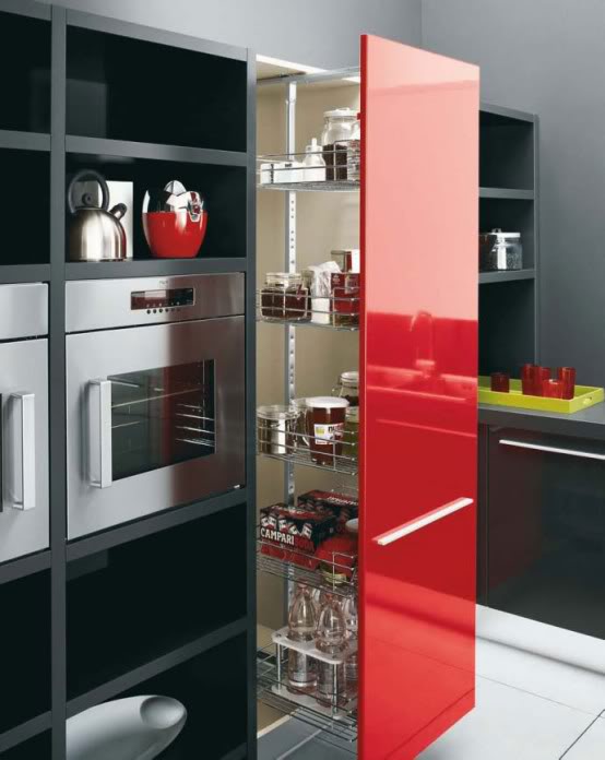 Kitchen Set Colour Combination Black White And Red