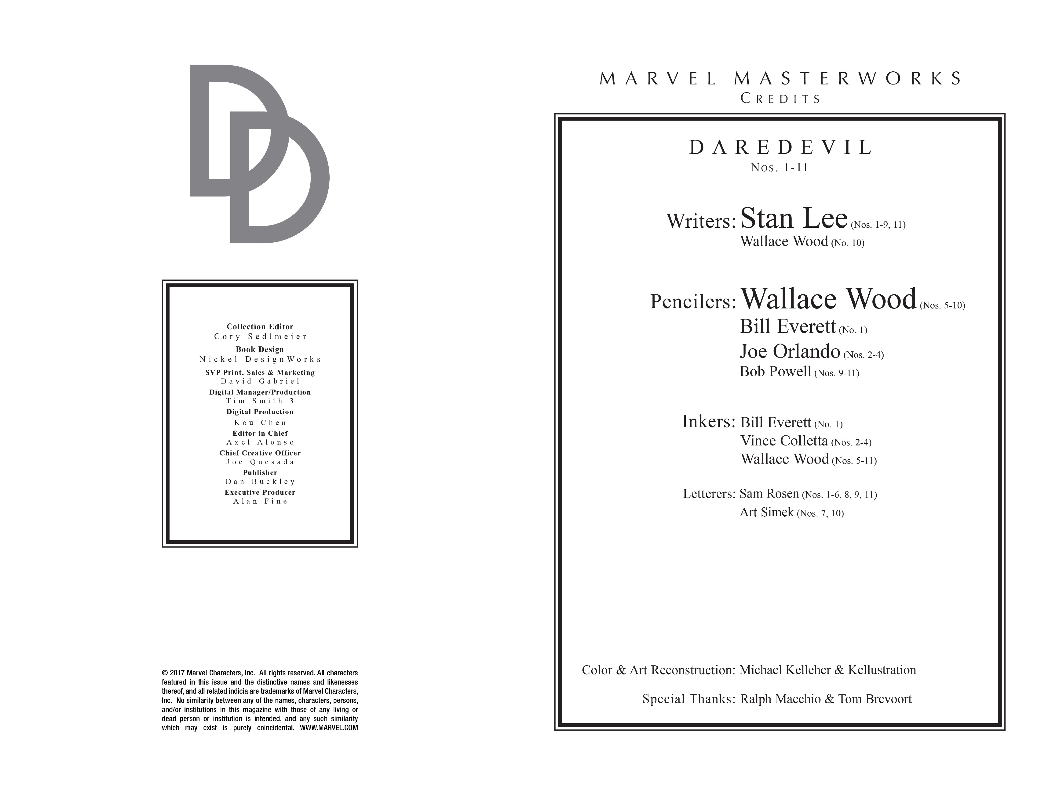 Read online Marvel Masterworks: Daredevil comic -  Issue # TPB 1 (Part 1) - 3