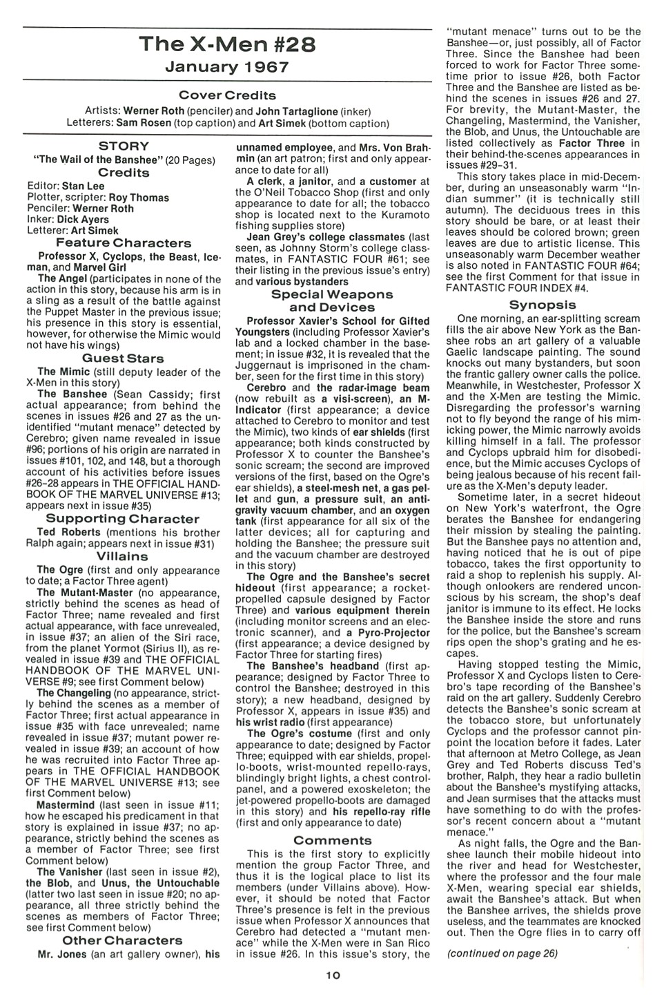 Read online The Official Marvel Index To The X-Men comic -  Issue #2 - 12