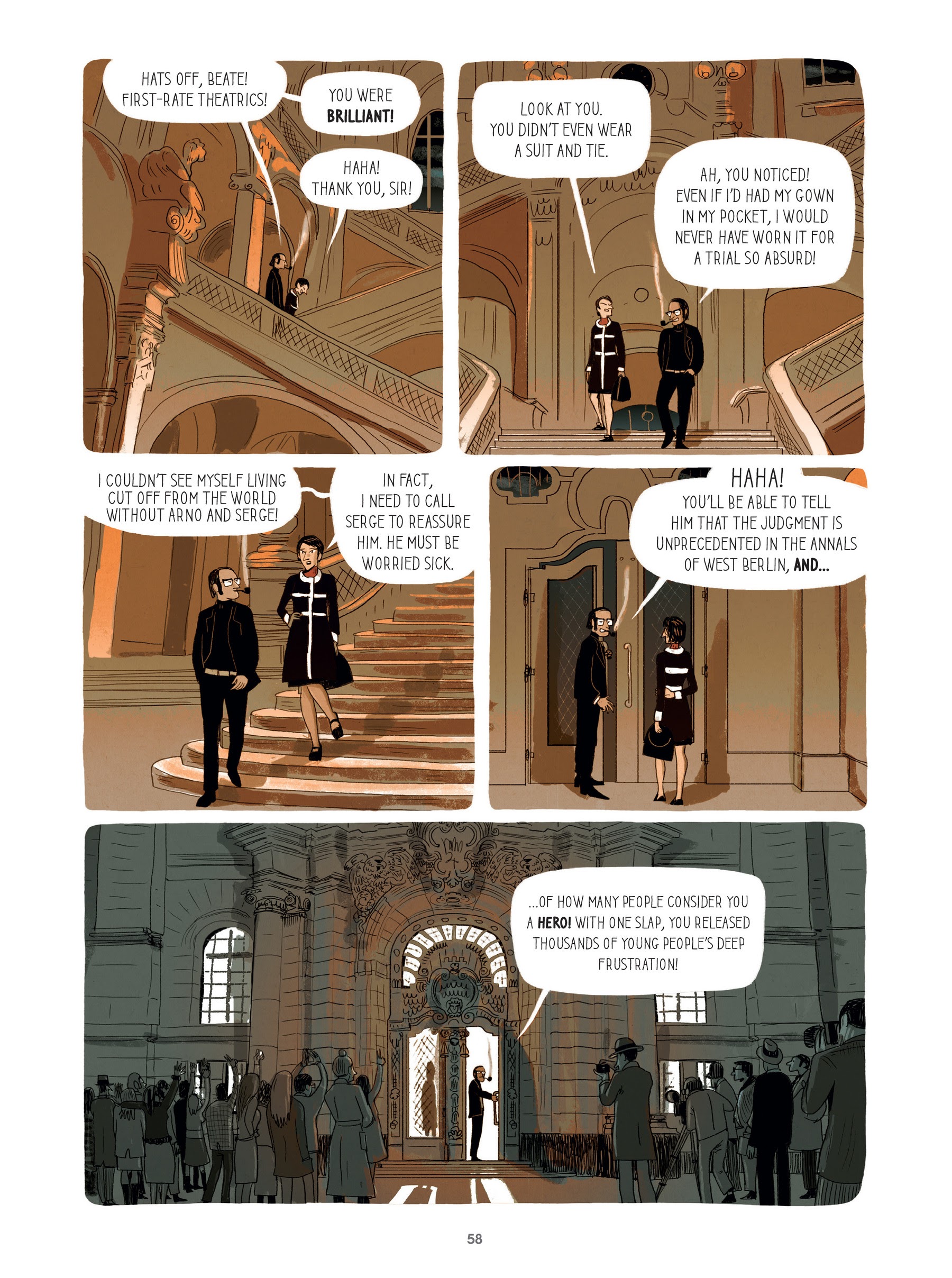 Read online For Justice: The Serge & Beate Klarsfeld Story comic -  Issue # TPB (Part 1) - 58