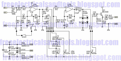 Swith For diagram: Guitar Pre Amp Using TL072