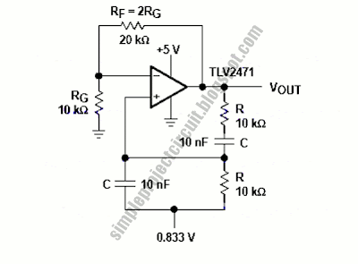 Simple Project Circuit: Wein - Bridge Oscillator Using TLV2471