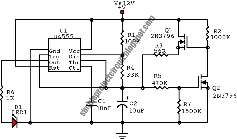 Simple Project Circuit: Simple 555 Pulse Generator