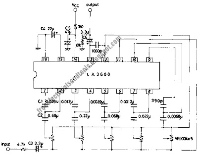 5 – Band Graphic Equalizer Circuit | diagram schematic