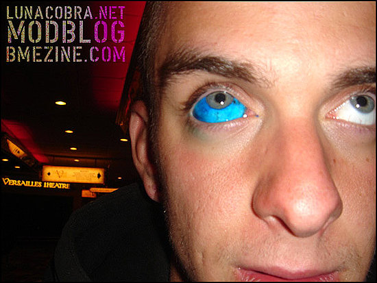 how to tattoo your eyeballs. 8 Most Crazy Body Modifications. 1 - Eyeball Tattoo