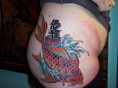 A design attraction that can be concern is the Koi fish tattoos that are