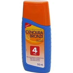 Cenoura e bronze Bronzeador