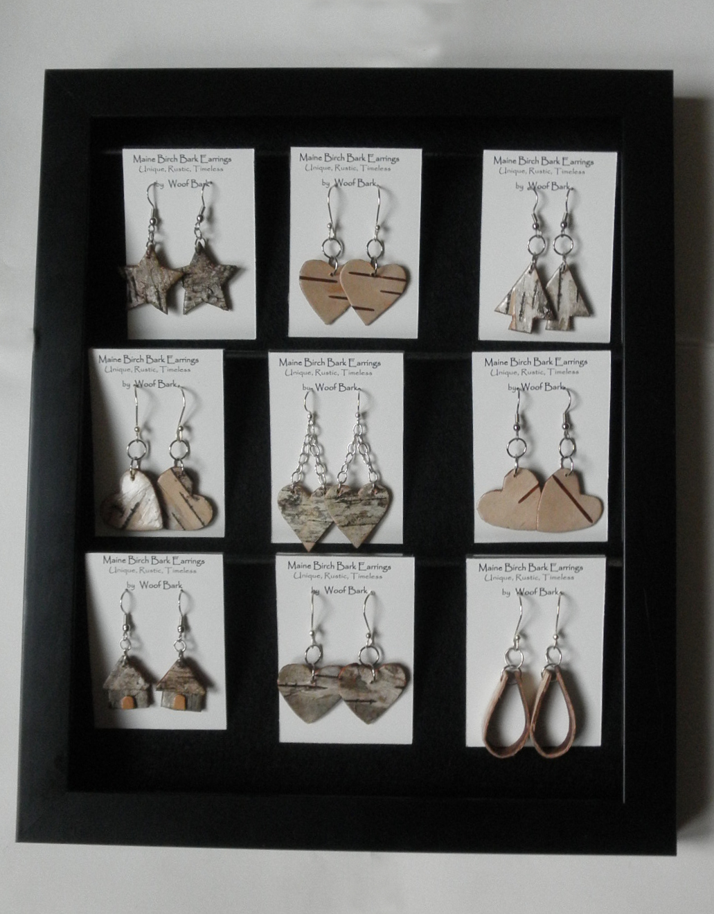 Woof Bark Handmade Earring Card Displays