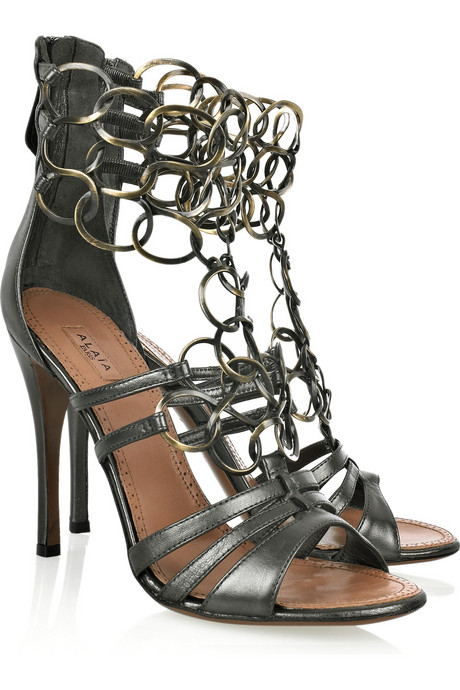 Women's High Heel Shoes: Gladiator Sandals with a Twist: Alaïa Chain ...