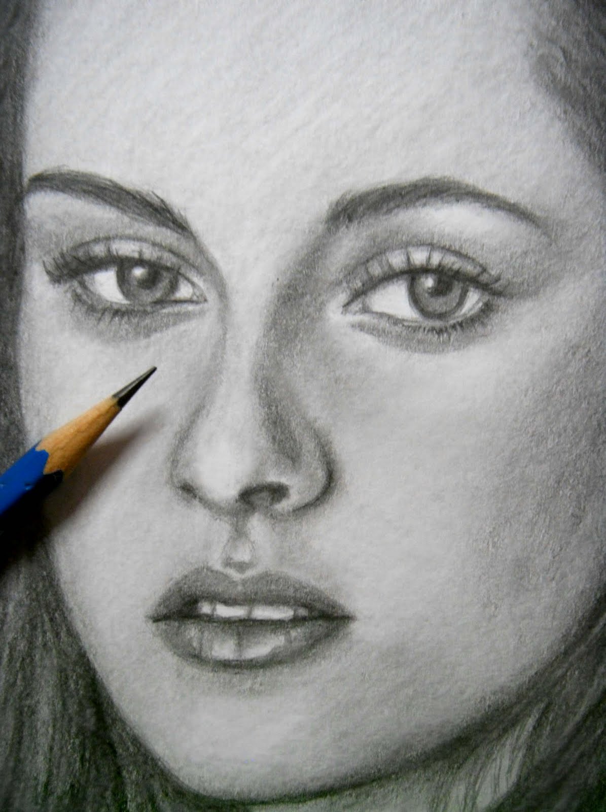 Grace In Progress A pencil portrait of KRISTEN STEWART