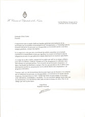 Carta del Diputado Jorge Rivas por la Presentacion del Libro Telecapacitados