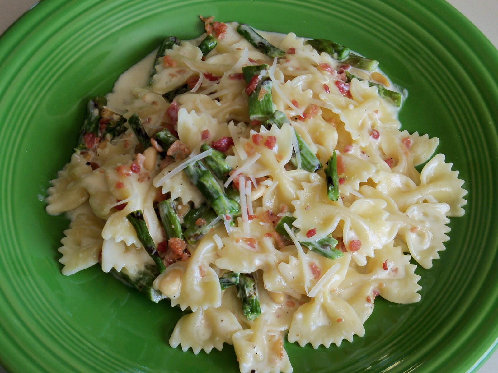 Whip It Good Bow Tie Bacon Asparagus Pasta
