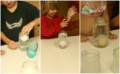 Our School House: Floating Egg Experiment: