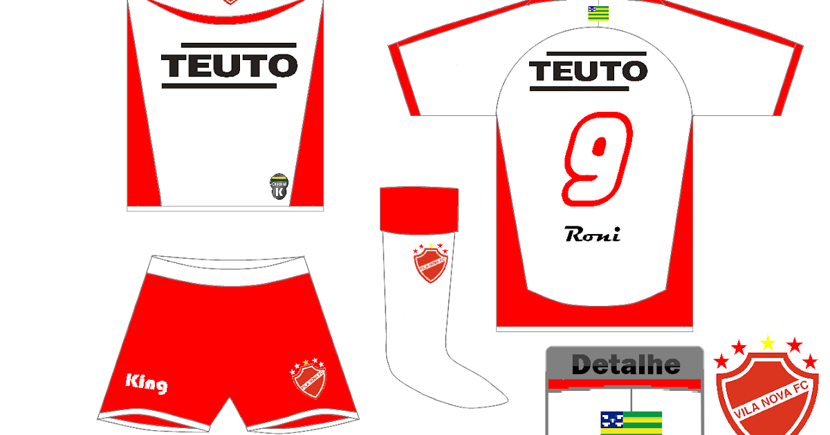 King Sports Desing Vila Nova Futebol Clube Uniforme 2 King Sports Desing Vila Nova Futebol Clube Uniforme 2