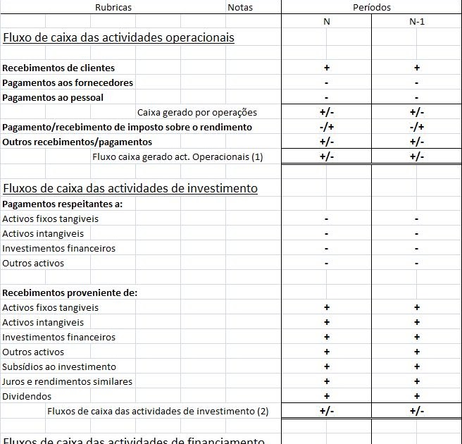 Directriz Contabilística N.O 14 Demonstração Dos Fluxos De Caixa 1