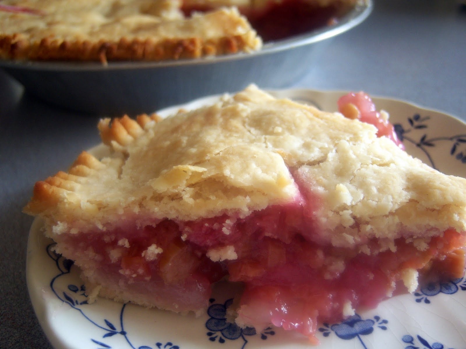 Karen Cooks Rhubarb Pie Just like Mom's