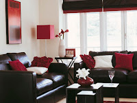 Red Black And White Living Room Decor